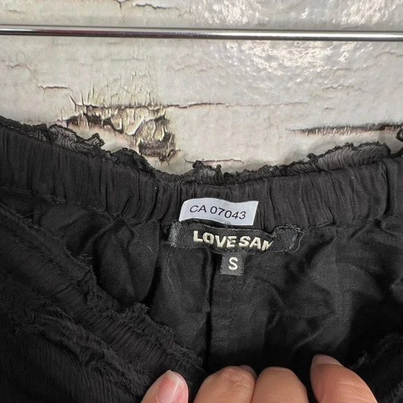 Love Sam black pants Anthropologie  beach shear size small - Picture 6 of 9